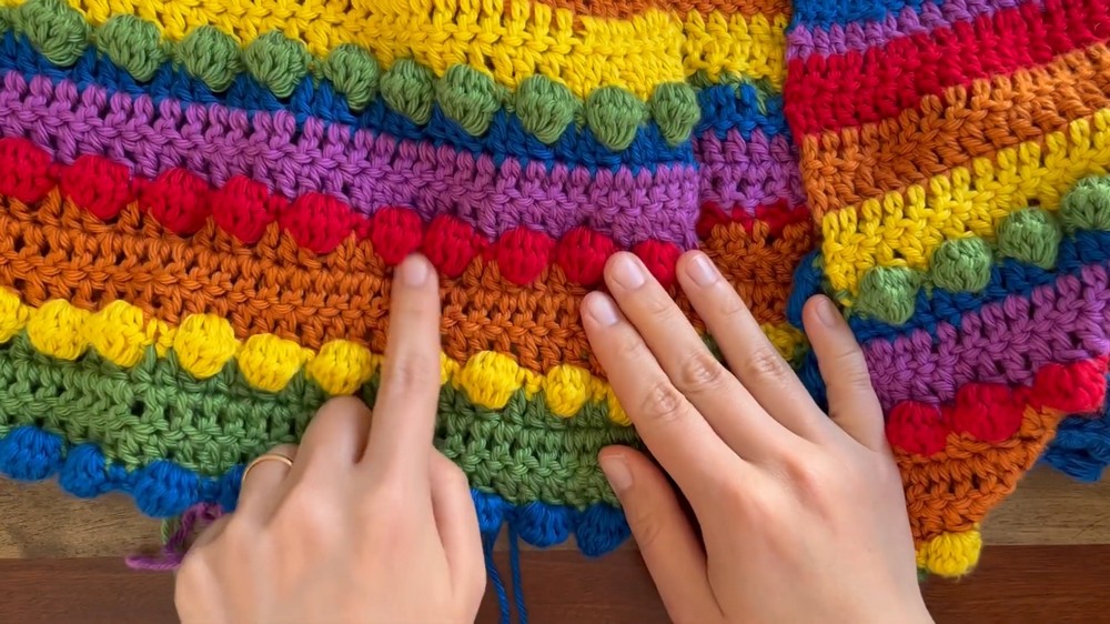 Crochet Rainbow Baby Cardigan