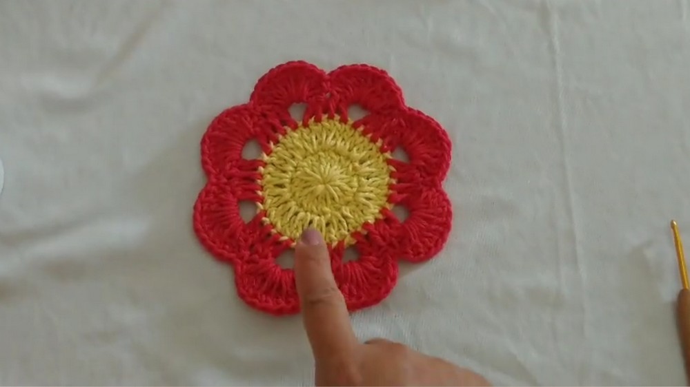 Crochet Flower Coaster