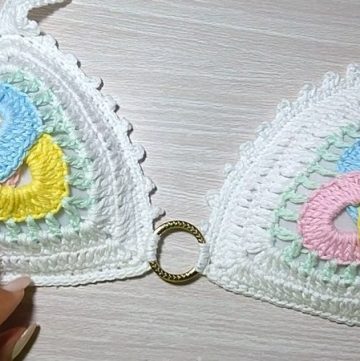 Crochet Bikini Top With O-ring