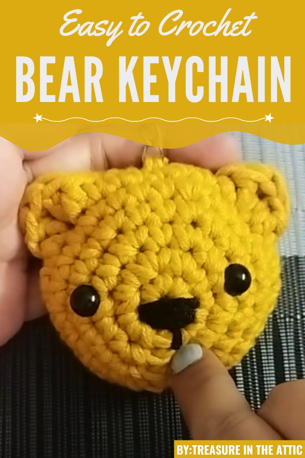 Crochet Bear Keychain