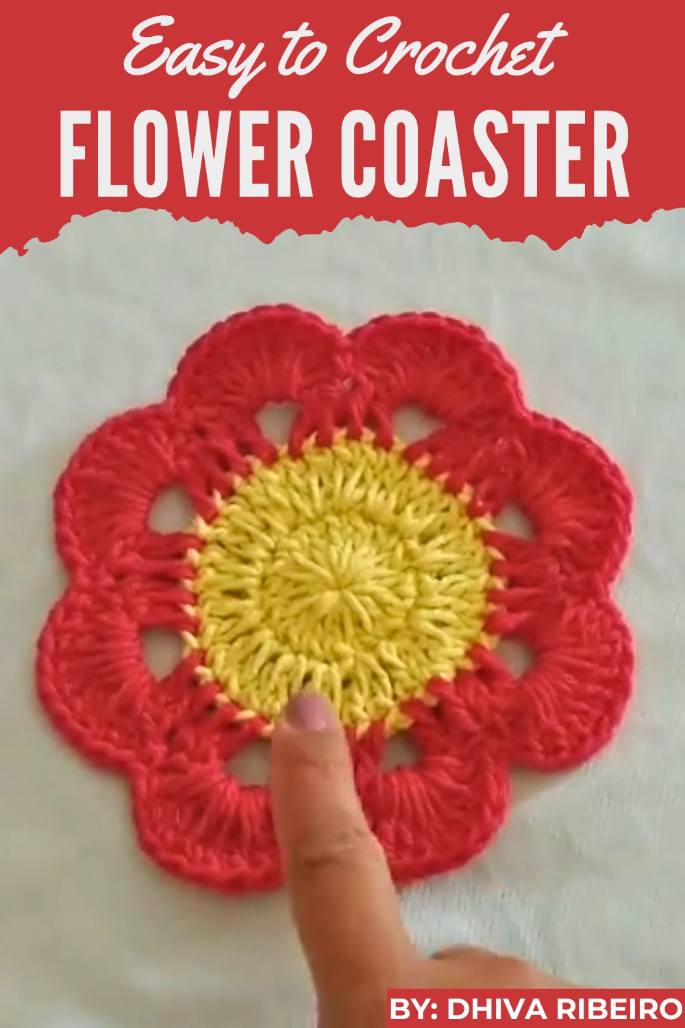 Crochet Flower Coaster