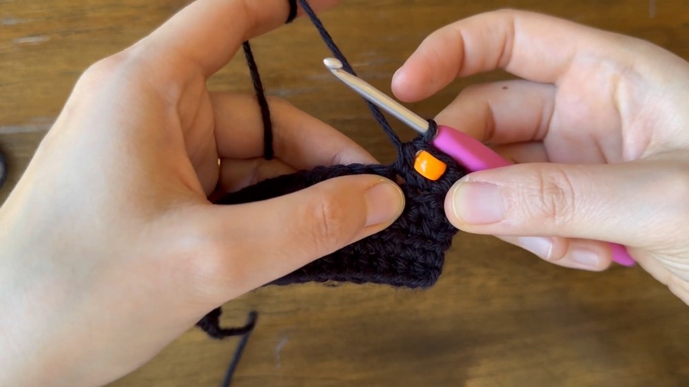 Crochet Beads Phone Bag