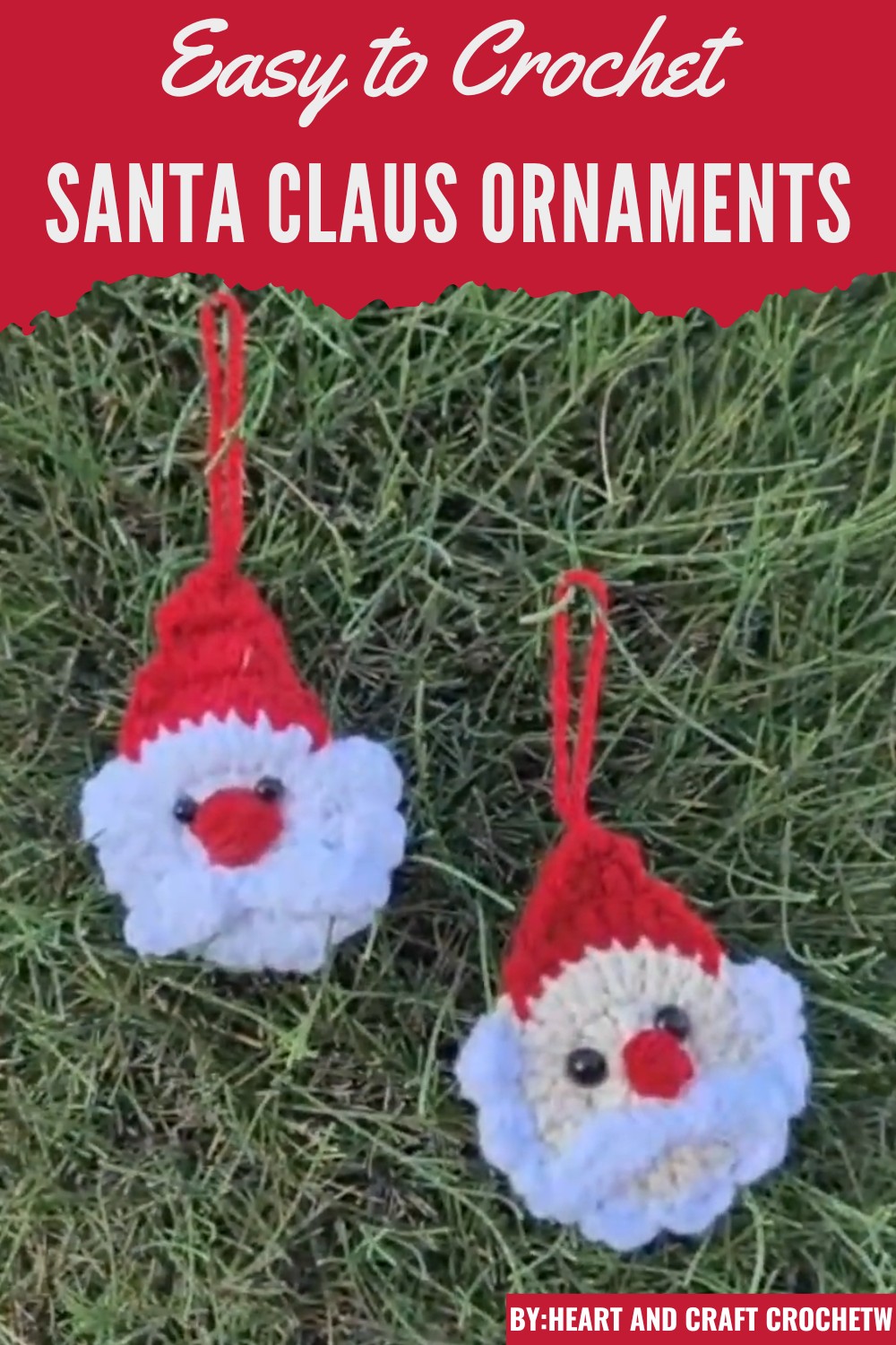 Crochet Santa Claus Ornaments