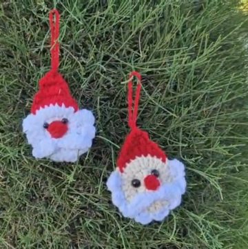 Crochet Santa Claus Ornaments