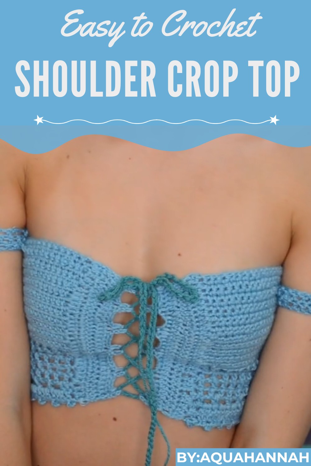 Crochet Shoulder Crop Top