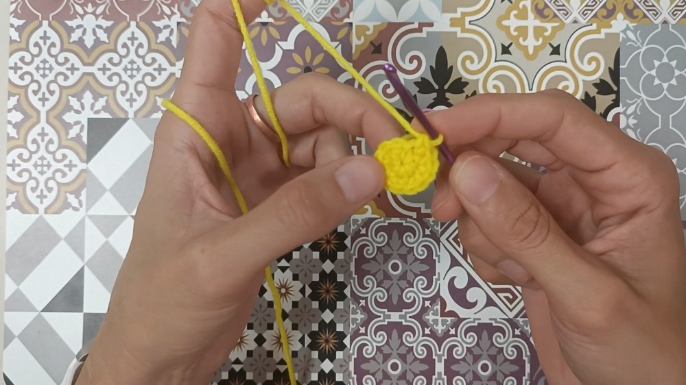 Crochet Chick Keychain