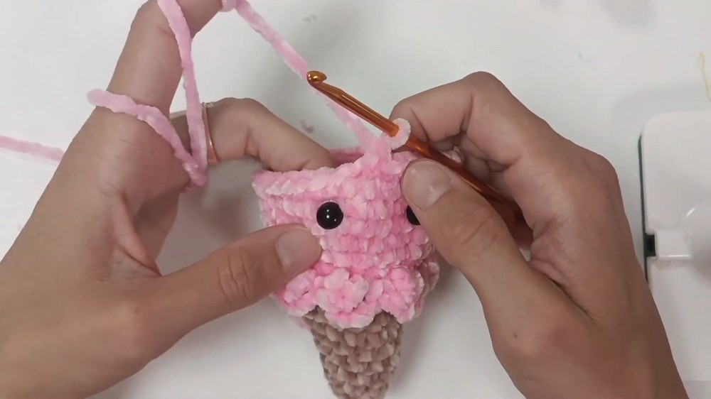 Crochet Ice Cream cone plush