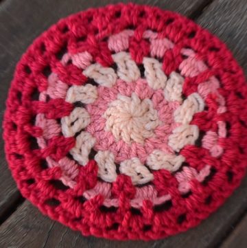 Crochet Granny Circle Table Mat