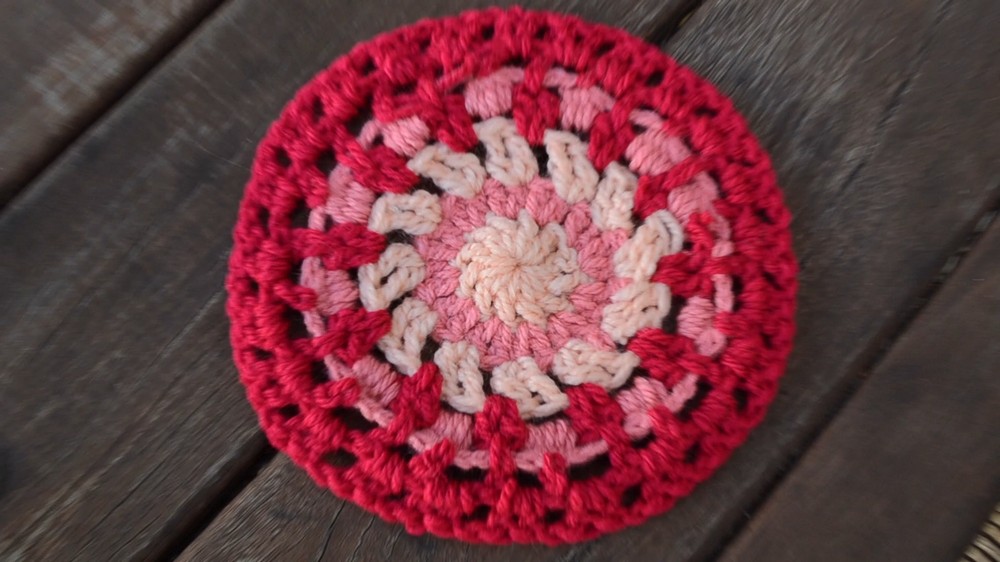 Crochet Granny Circle Table Mat