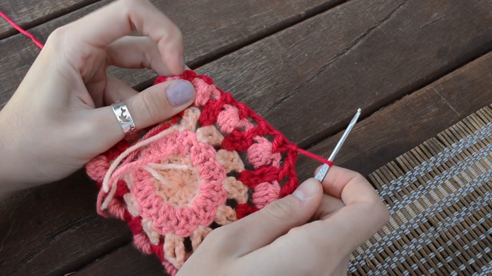 Crochet Granny Circle Table Mat