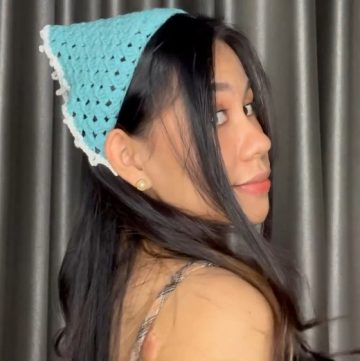 Crochet Triangle Bandana