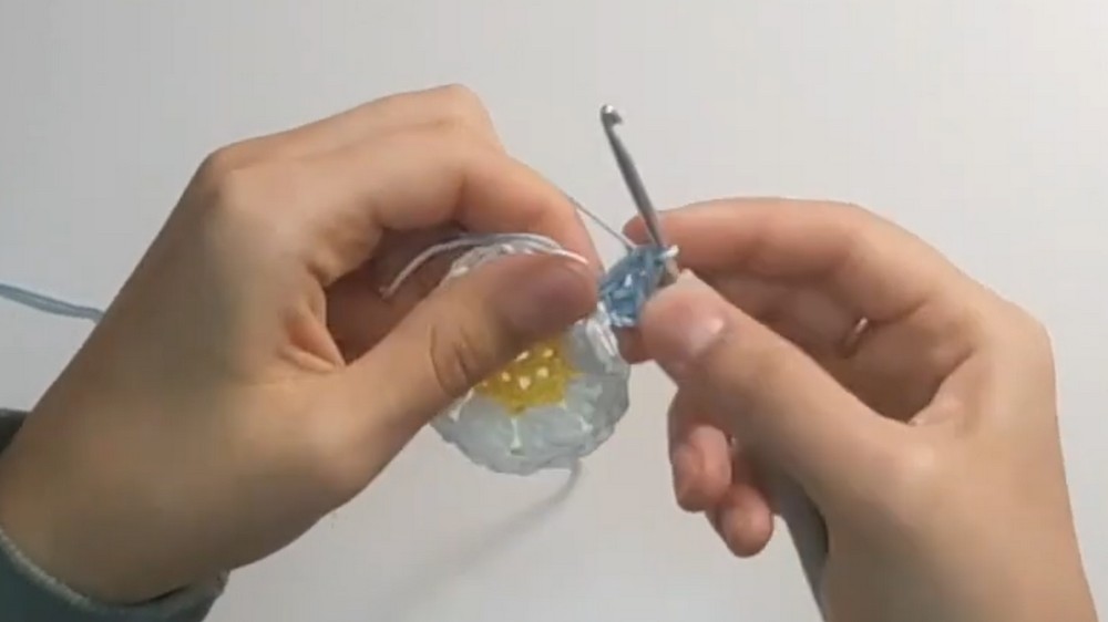 Crochet Daisy Granny Bag