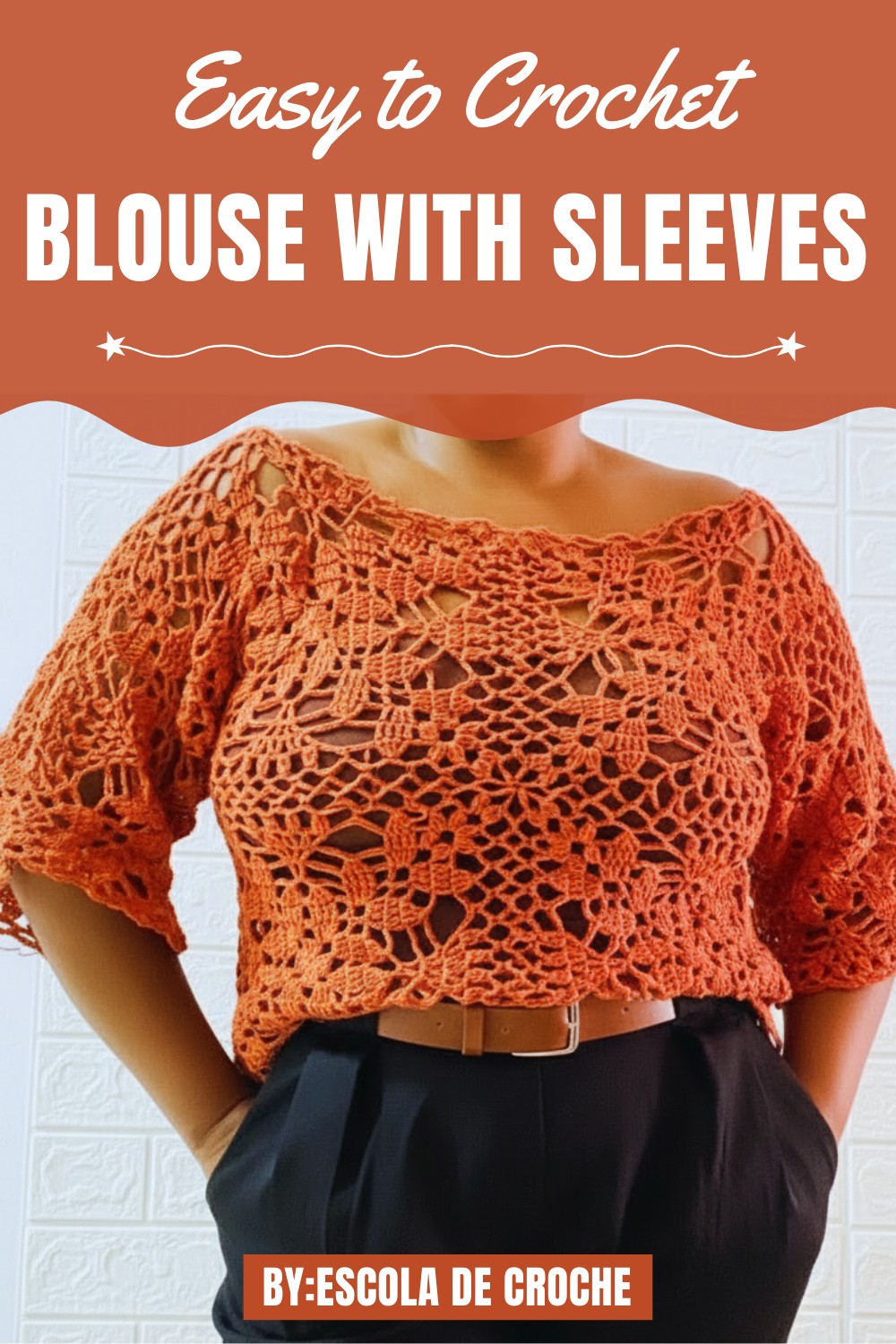 Crochet Blouse With Sleeves