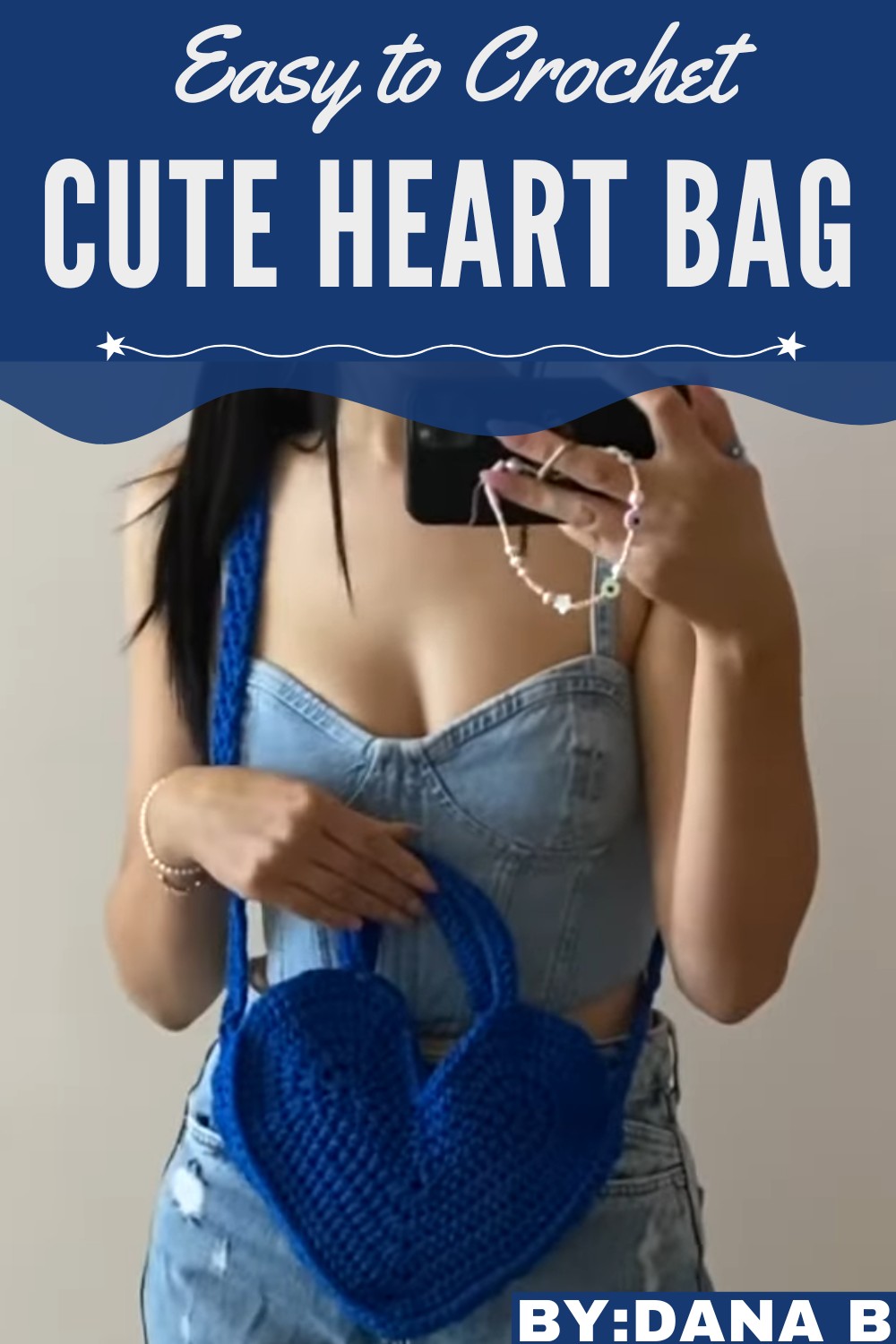 Crochet Cute Heart Bag