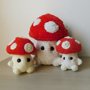 Crochet Cute Mushroom Amigurumi Tutorial 1