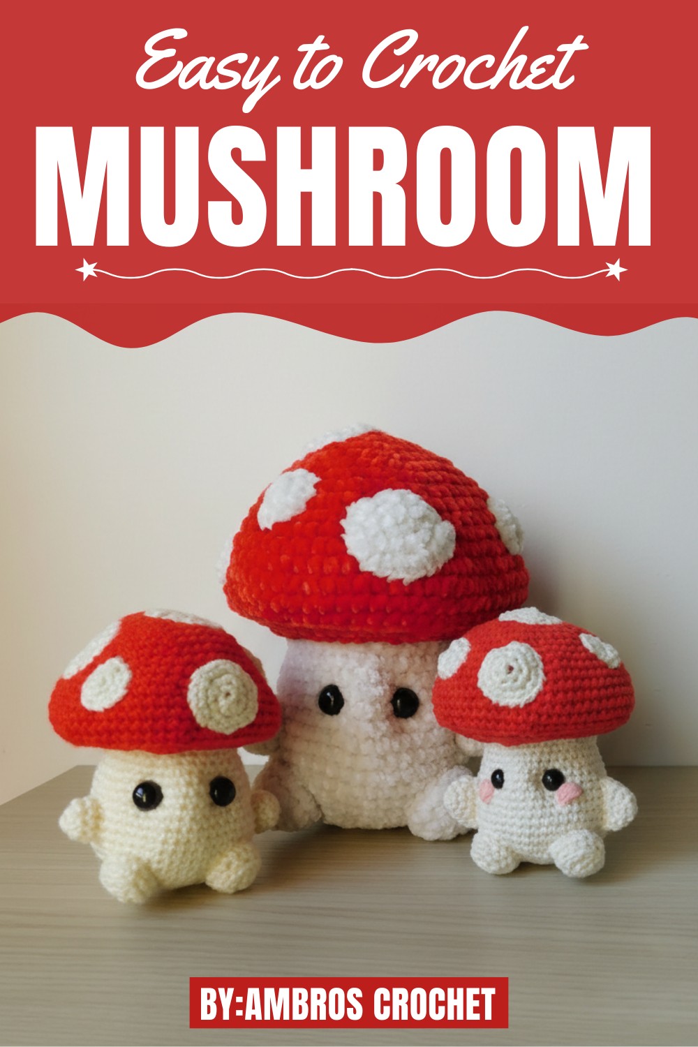 Crochet Cute Mushroom Amigurumi Tutorial