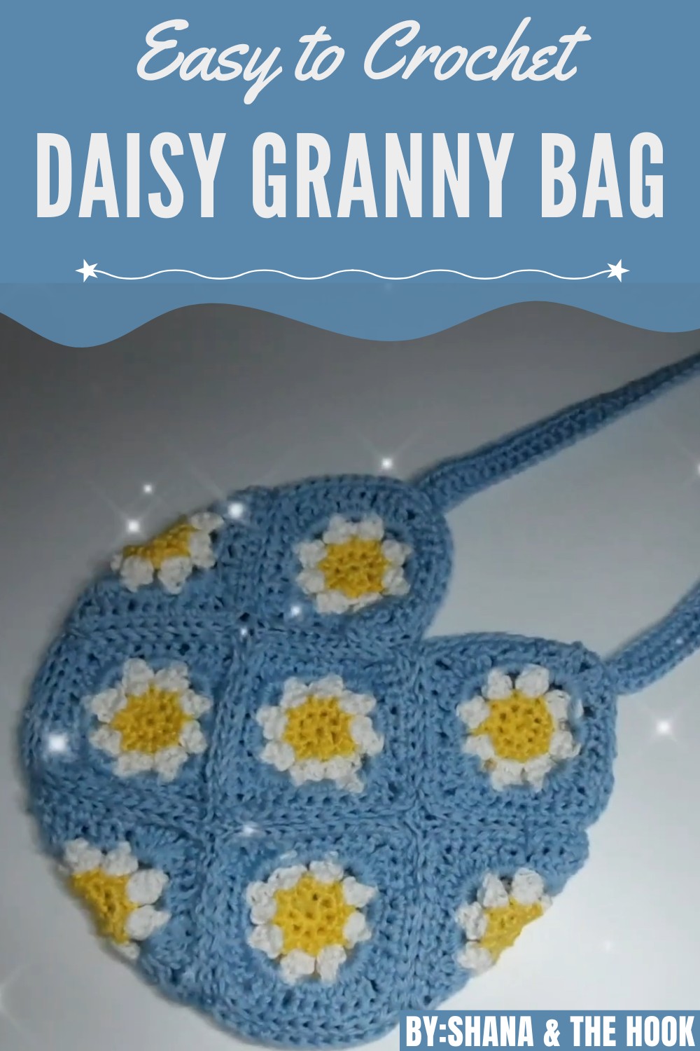 Crochet Daisy Granny Bag
