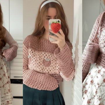 Crochet Granny Square Sweater 1