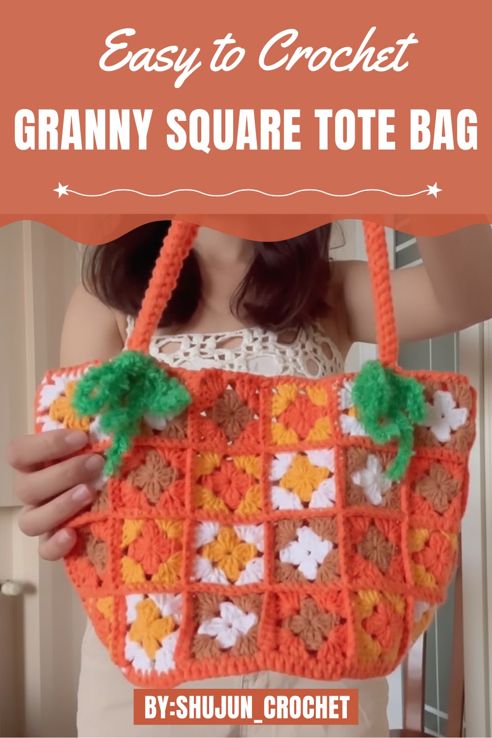 Crochet Granny Square Tote Bag Tutorial