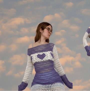 Crochet Granny Squares Maxi Dress 3