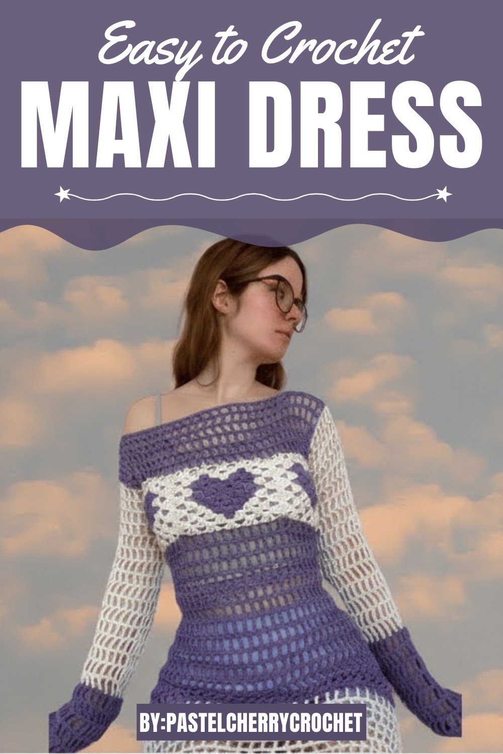 Crochet Granny Squares Maxi Dress