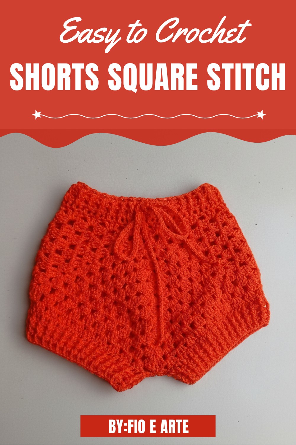 Crochet Shorts Square Stitch