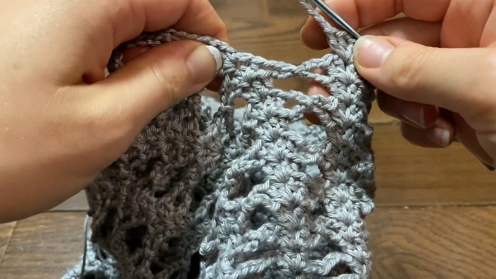 Crochet Long Sleeve Crop Top