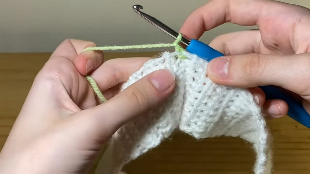 Crochet Striped Mini Skirt