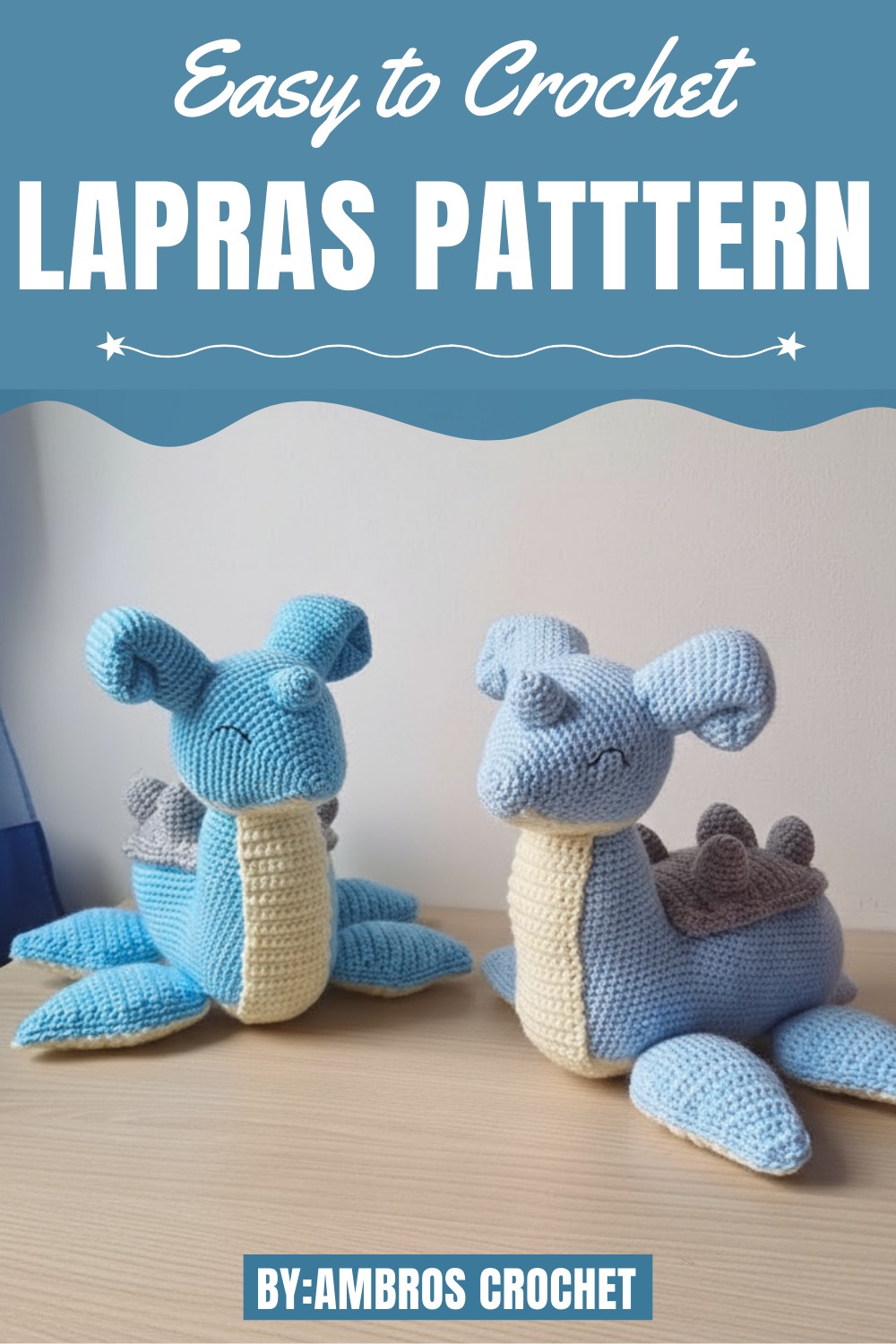 Easy Crochet Lapras Patttern