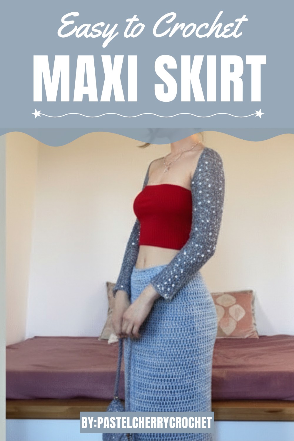 Easy Crochet Maxi Skirt Tutorial
