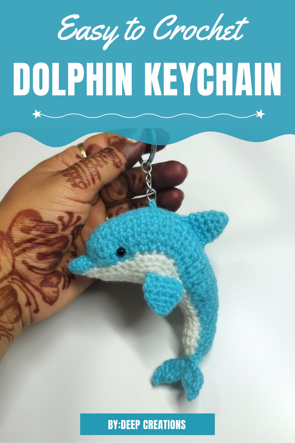 How To Make A Crochet Dolphin Keychain