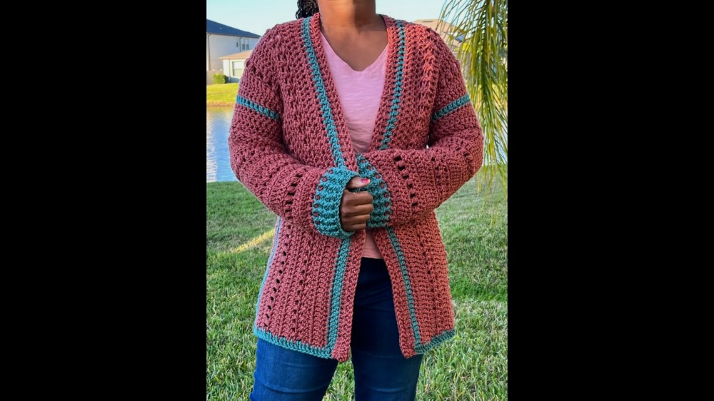 Crochet Long Cardigan