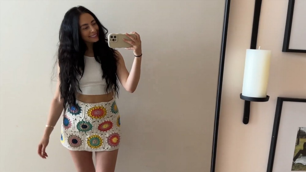 Crochet Mini Flower Skirt