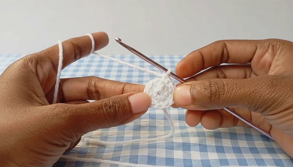 Crochet Teddy Bear Keychain