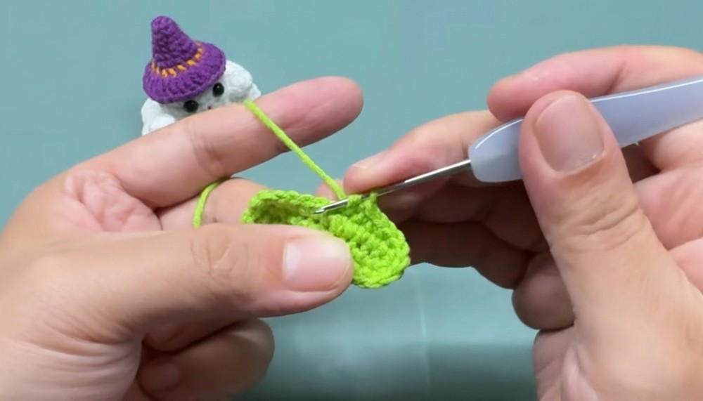 Crochet Corn Keychain