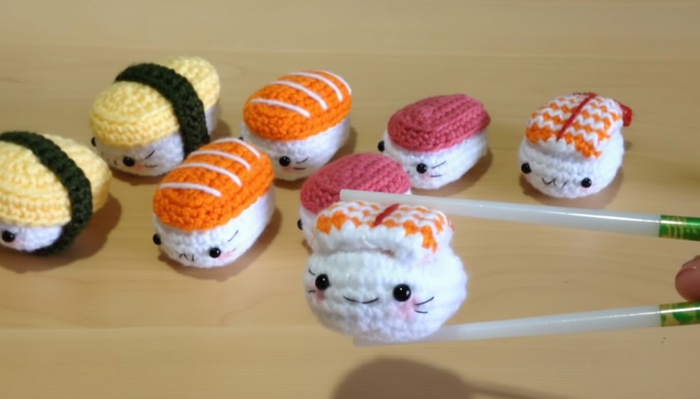 Crochet Cute Kawaii Sushi