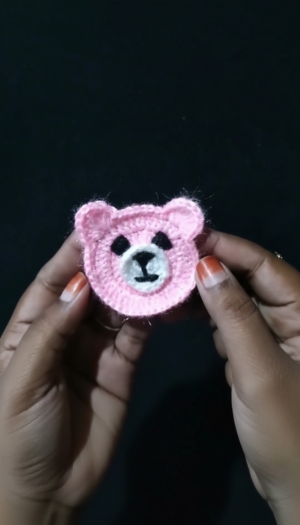 Crochet Teddy Bear Applique