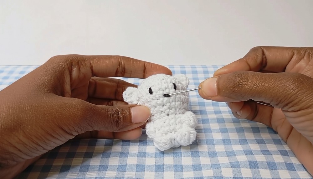 Crochet Teddy Bear Keychain