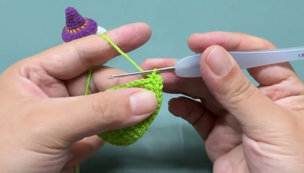 Crochet Corn Keychain