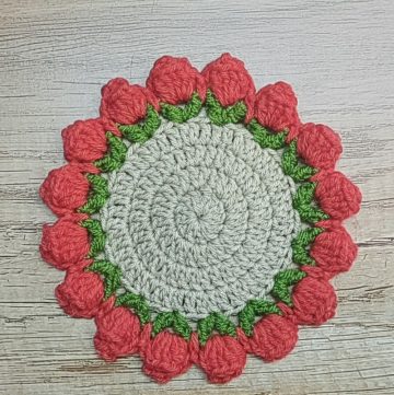 Crochet Tulip Coaster