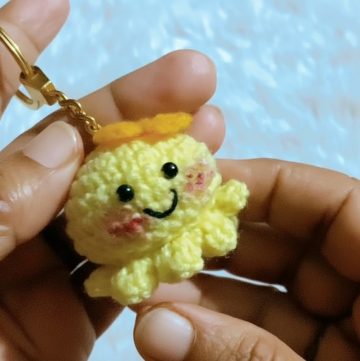 Crochet Octopus Keychain