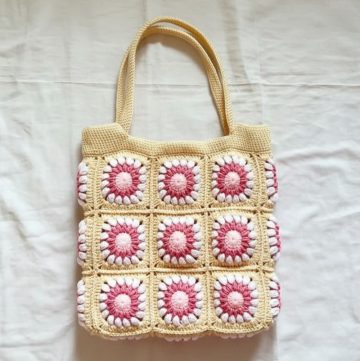 Crochet Granny Tote Bag