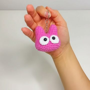Crochet Cat Keychain
