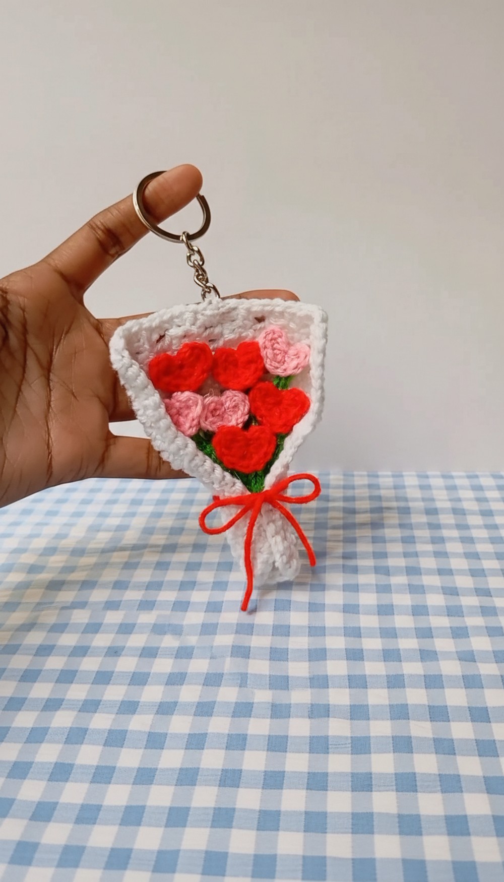 Crochet Heart Bouquet