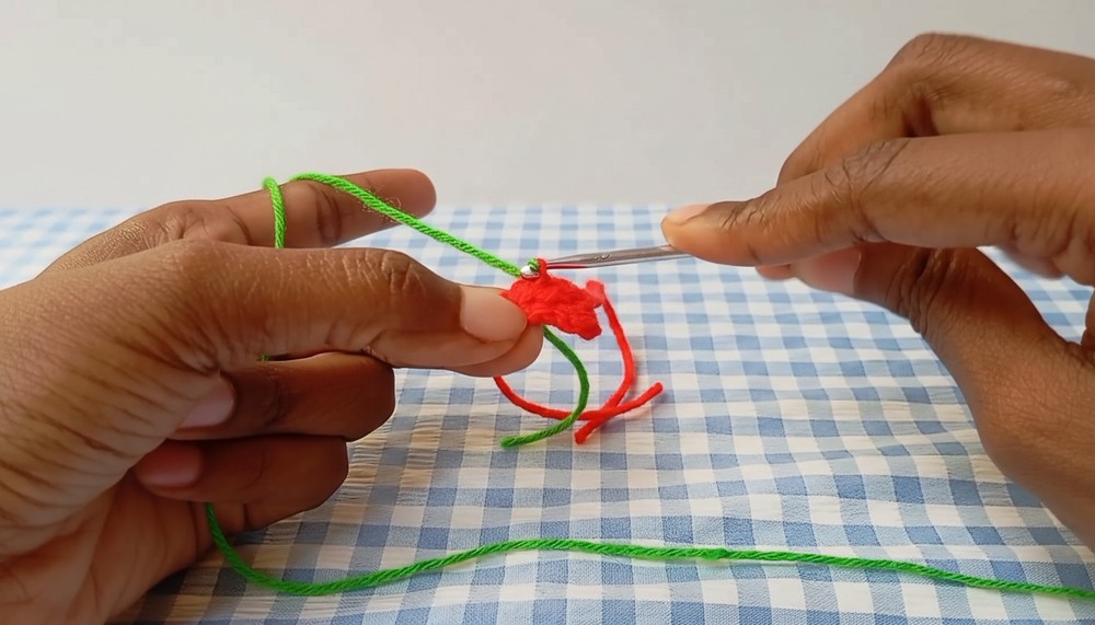 Crochet Heart Bouquet