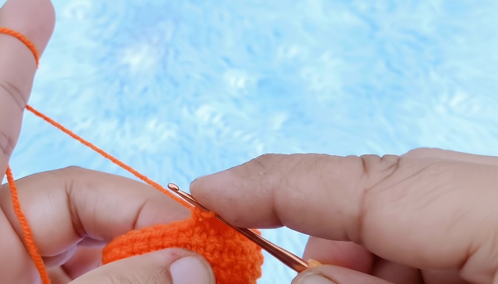Crochet Fruit Keychain