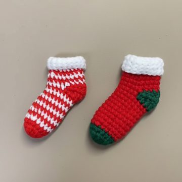 Crochet Christmas Socks
