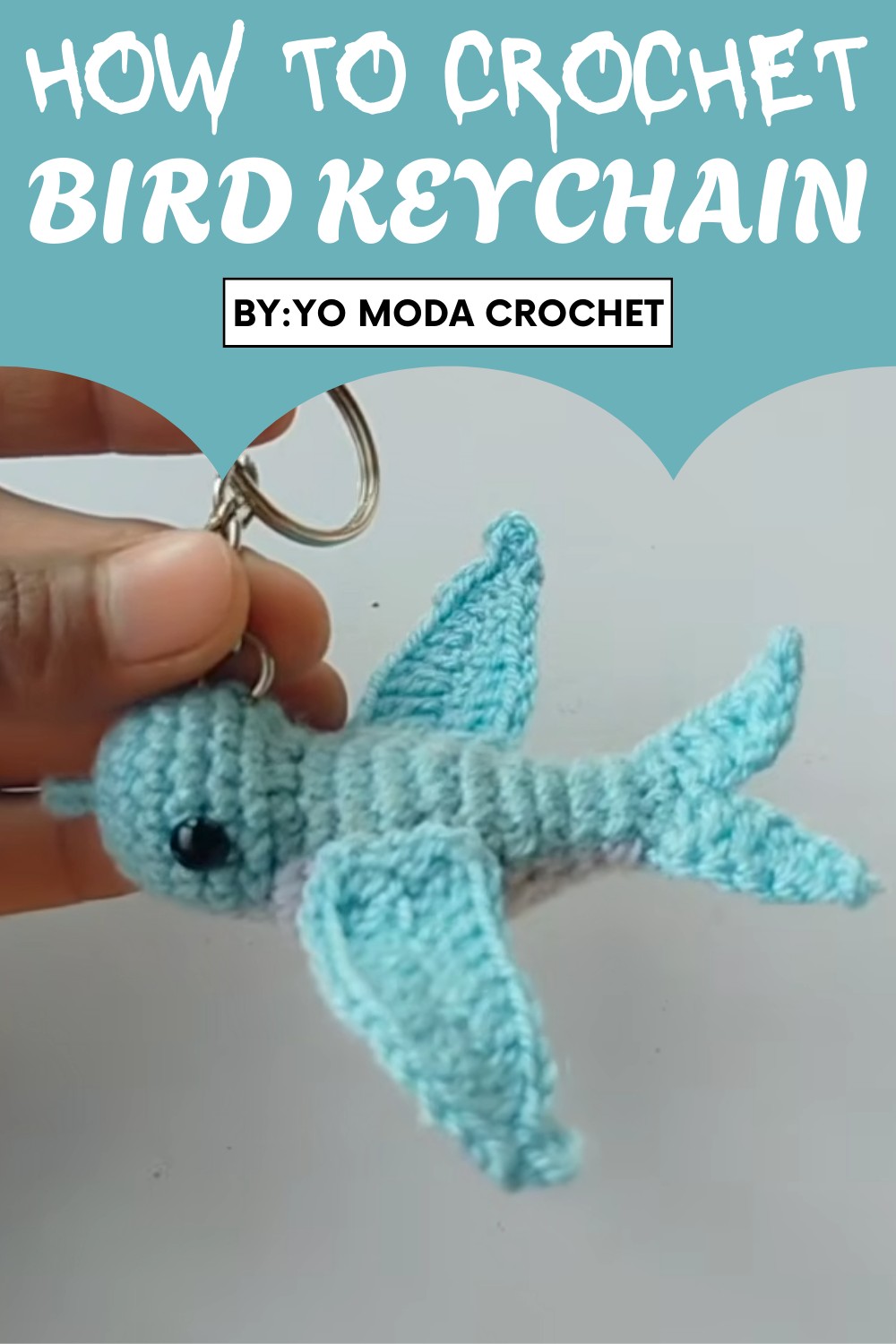 Crochet Bird Keychain