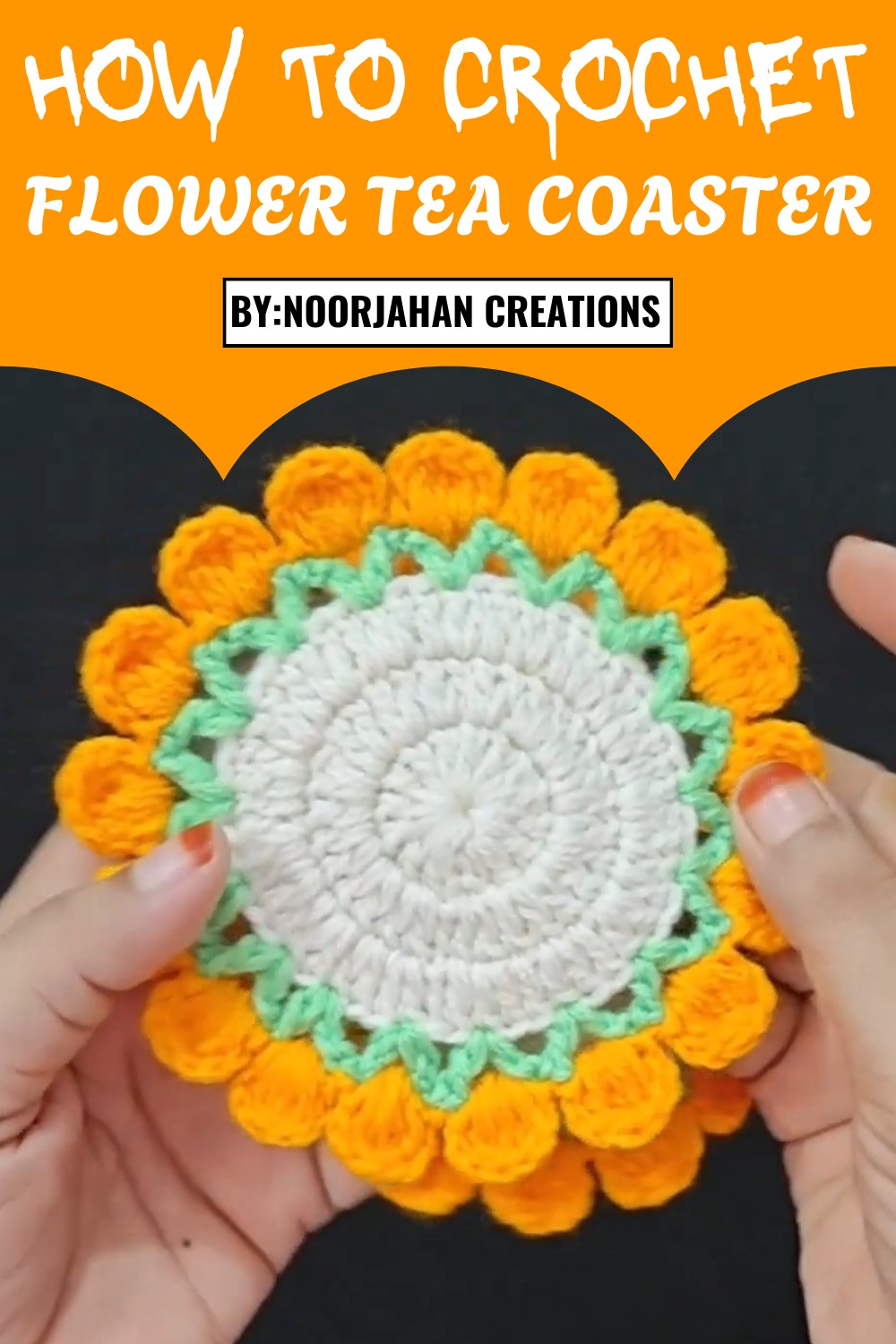 Crochet Flower Tea Coaster