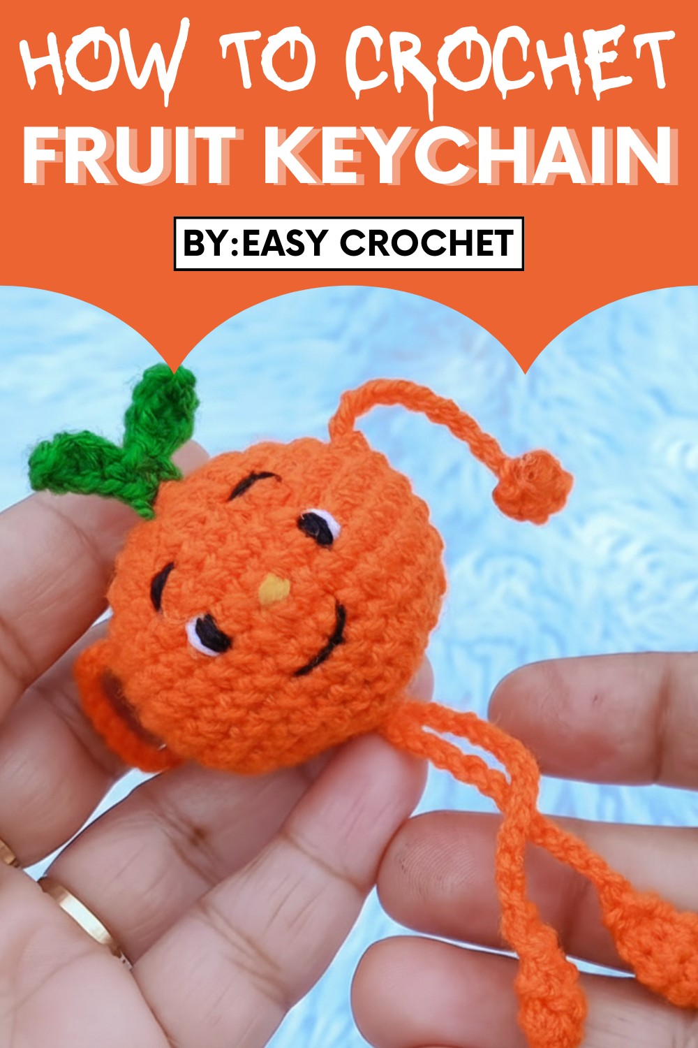 Crochet Fruit Keychain